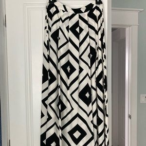 Painted threads maxi skirt